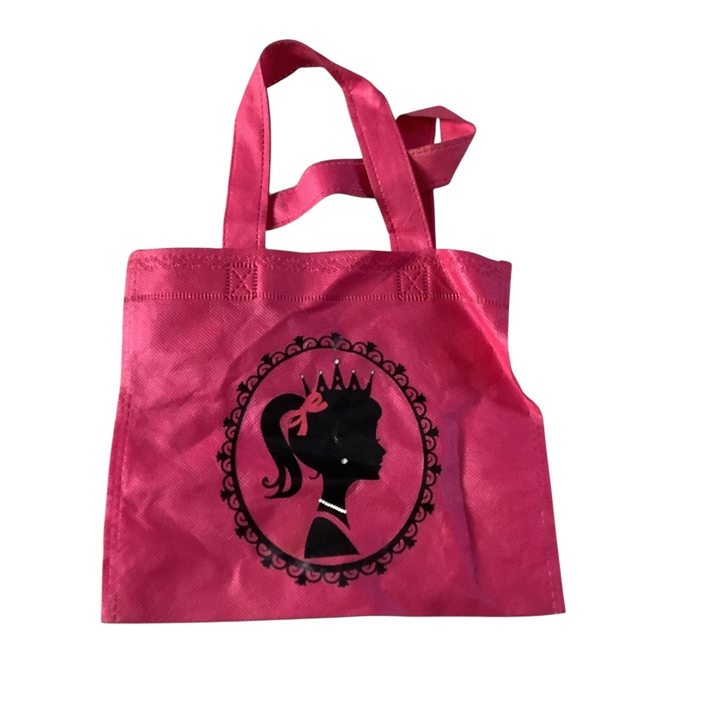 Princess Goodie Bag Girls Pink Small Tote Bag Birthday Party Favor Accessory